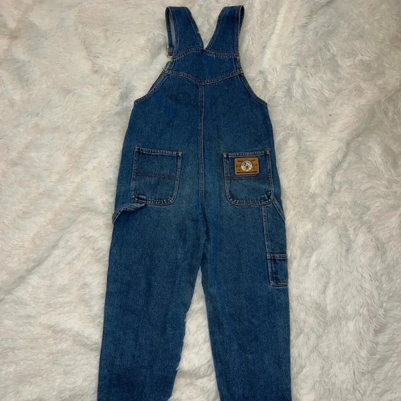 Vintage Mickey & Co Denim Overalls Vintage Size 7 Mickey Motor Co - Picture 5 of 7